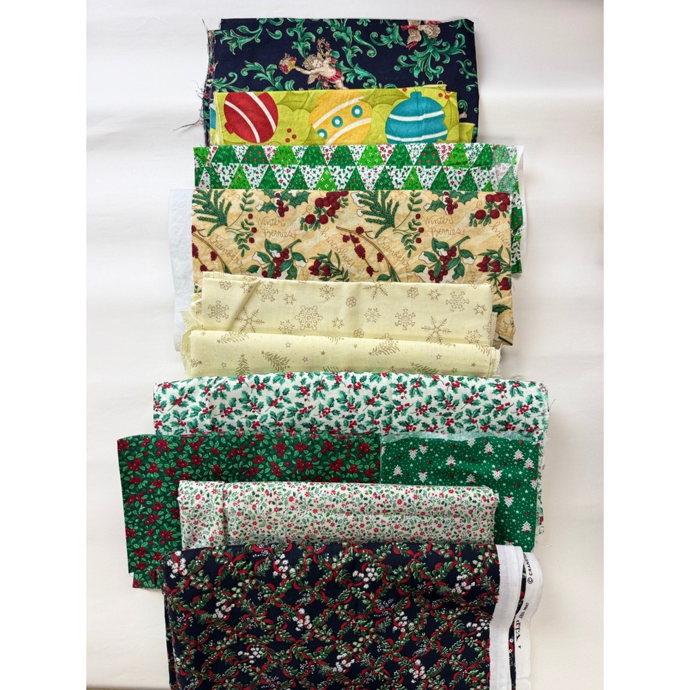Vintage Quilting bundle of fabric random cuts sizes